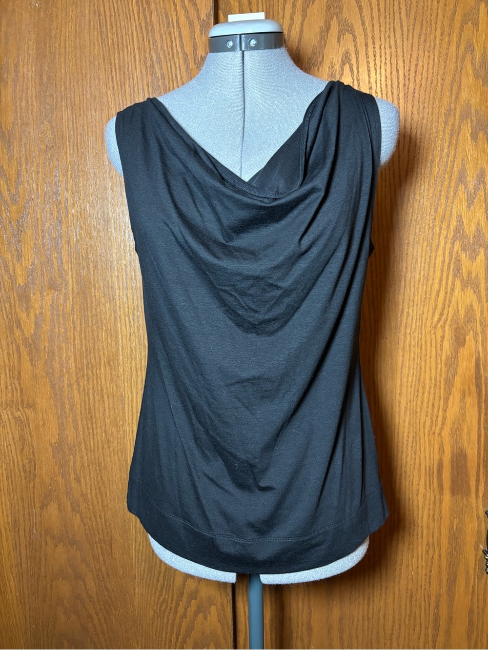 Talbots Black Cowl Neck Sleeveless Camisole - medium